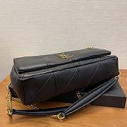 YSL Medium Jamie Black Lambskin 25x15x7.5cm - 6