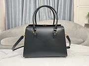 Dior Medium Boston Bag Black Box Calfskin 29x22x15cm - 1