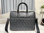 Dior Hit The Road Briefcase Black CD Diamond Canvas 36.5 x 26 x 11 cm - 4