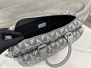 Dior Hit The Road Briefcase Grey CD Diamond Canvas 36.5 x 26 x 11 cm - 6