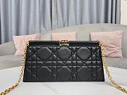 Dior Caro Colle Noire Clutch With Chain Black 27.5 x 14 x 4.5 cm - 3