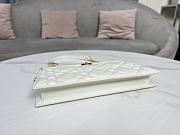 Dior Caro Colle Noire Clutch With Chain White 27.5 x 14 x 4.5 cm - 5