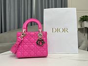 Dior Small Lady Pink Neon 20 x 17 x 8 cm - 1