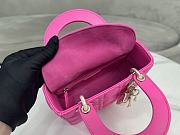 Dior Small Lady Pink Neon 20 x 17 x 8 cm - 3