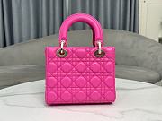 Dior Small Lady Pink Neon 20 x 17 x 8 cm - 2