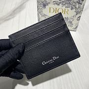 Dior Card Holder Black 10x8cm - 2