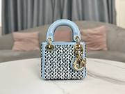 Dior Micro Lady Bag Blue 12x10.2x5cm  - 1