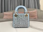 Dior Micro Lady Bag Blue 12x10.2x5cm  - 4