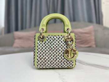 Dior Micro Lady Bag Green 12x10.2x5cm