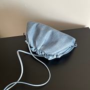 Bottega Veneta Mini Pouch Blue Denim 23x13x5cm - 6