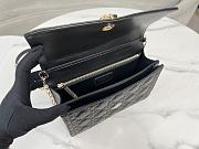 Dior Miss Dior Top Handle Bag Black Cannage Lambskin 24 x 14 x 7.5 cm - 5