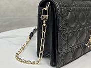 Dior Miss Dior Top Handle Bag Black Cannage Lambskin 24 x 14 x 7.5 cm - 3