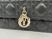 Dior Miss Dior Top Handle Bag Black Cannage Lambskin 24 x 14 x 7.5 cm - 2