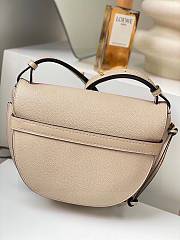 Loewe Gate Mini Leather Shoulder Bag Beige 20x19x12cm - 2