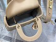 Dior Small Lady My ABC Bag Powder Beige Cannage 20 x 17 x 8 cm - 6