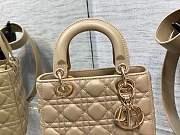 Dior Small Lady My ABC Bag Powder Beige Cannage 20 x 17 x 8 cm - 4