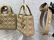 Dior Small Lady My ABC Bag Powder Beige Cannage 20 x 17 x 8 cm - 2