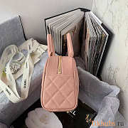 Chanel Duffle Hand Bag Cavier Pink 25x14x9cm - 2