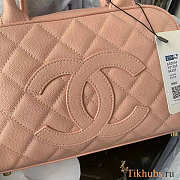 Chanel Duffle Hand Bag Cavier Pink 25x14x9cm - 6