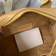 Chanel Duffle Hand Bag Cavier Beige 25x14x9cm - 5