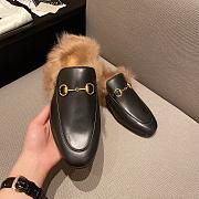 Gucci Women's Princetown Horsebit Shearling - 5