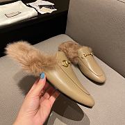 Gucci Women's Princetown Horsebit Beige Shearling - 3