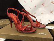 Christian Louboutin Women's Red Rosalie 100 Patent Sandal - 1