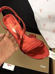 Christian Louboutin Women's Red Rosalie 100 Patent Sandal - 2