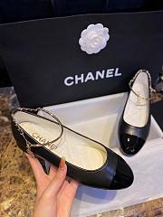 Chanel Leather Black Ballet Flats - 1