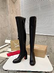 Christian Louboutin Black Leather High Boots - 3