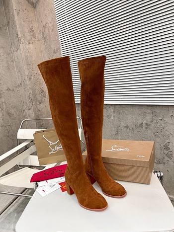 Christian Louboutin Brown High Boots