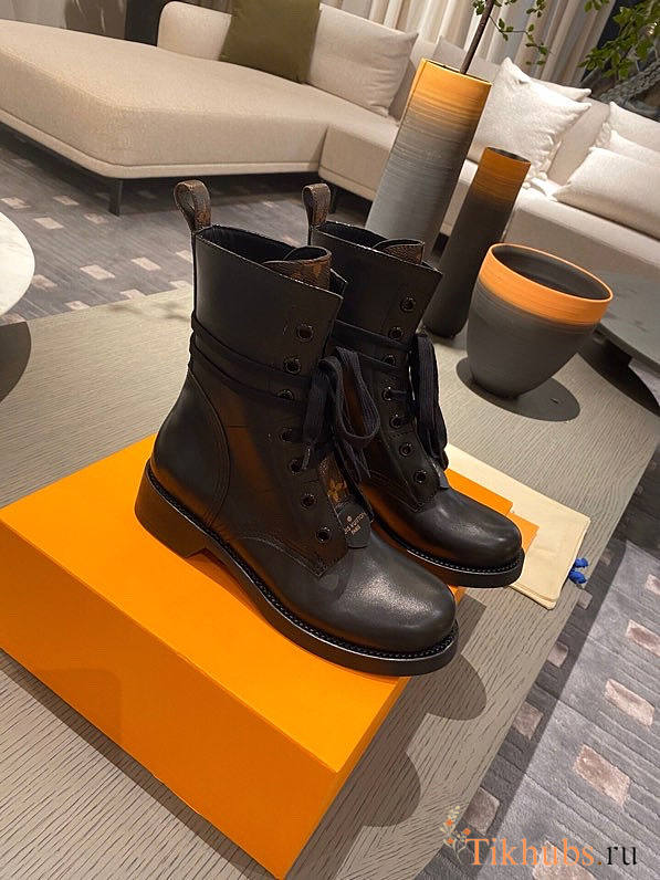 Louis Vuitton LV Black Monogram Boots  - 1