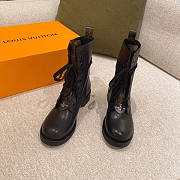 Louis Vuitton LV Black Monogram Boots  - 2