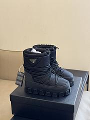 Prada Nylon Gabardine Après Ski Booties Black - 1