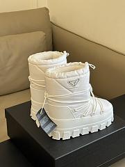 Prada Nylon Gabardine Après Ski Booties White - 2