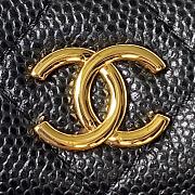 Chanel Black Pouch Caviar Gold 16x16x5.5cm - 5