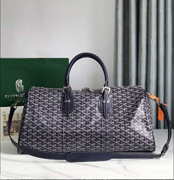 Goyard Boston 45 Bag Navy Blue 49x27x22cm