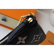 Louis Vuitton LV Mini Pochette Accessories Black Beige 15.5 x 10.5 x 4 cm - 5