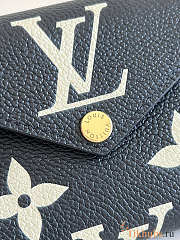 Louis Vuitton LV Victorine Wallet Black and Beige 12x9.5x1.5cm - 5