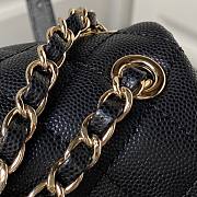 Chanel Small Backpack Caviar Black Gold 19.5x18x10cm - 3