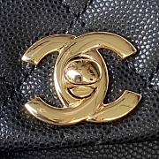 Chanel Small Backpack Caviar Black Gold 19.5x18x10cm - 2