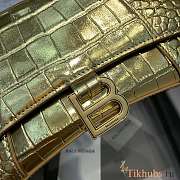 Balenciaga Hourglass Gold Crocodile 23x10x14cm - 2