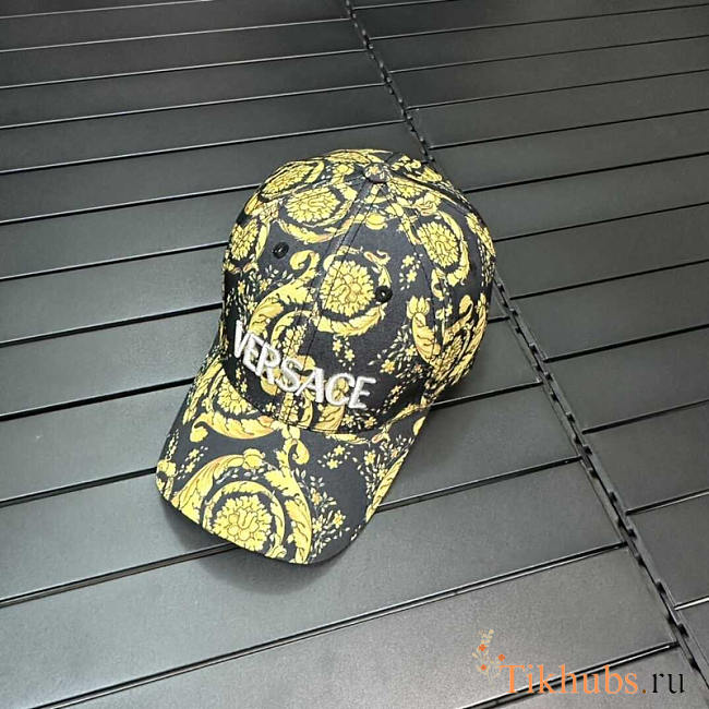 Versace Barocco Baseball Cap Yellow/Black - 1