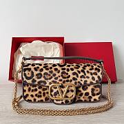 Valentino Loco Shoulder Bag Pony Effect Animalier Calfskin 27x13x6cm - 1