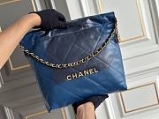 Chanel Small 22 Handbag Blue 35x37x7cm - 1