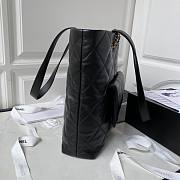 Chanel Shopping Bag Shiny Lambskin Black 33x31x10cm - 3