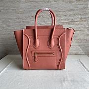 Celine Micro Luggage Calfskin Dune Pink Size 20 X 20 X 10 cm - 1