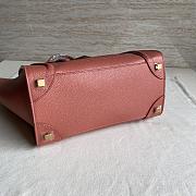 Celine Micro Luggage Calfskin Dune Pink Size 20 X 20 X 10 cm - 2