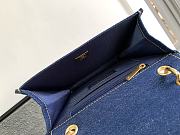 Chanel Flap Bag Messenger Denim Blue 19cm - 5