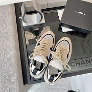 Chanel Beige Black Sneaker - 3